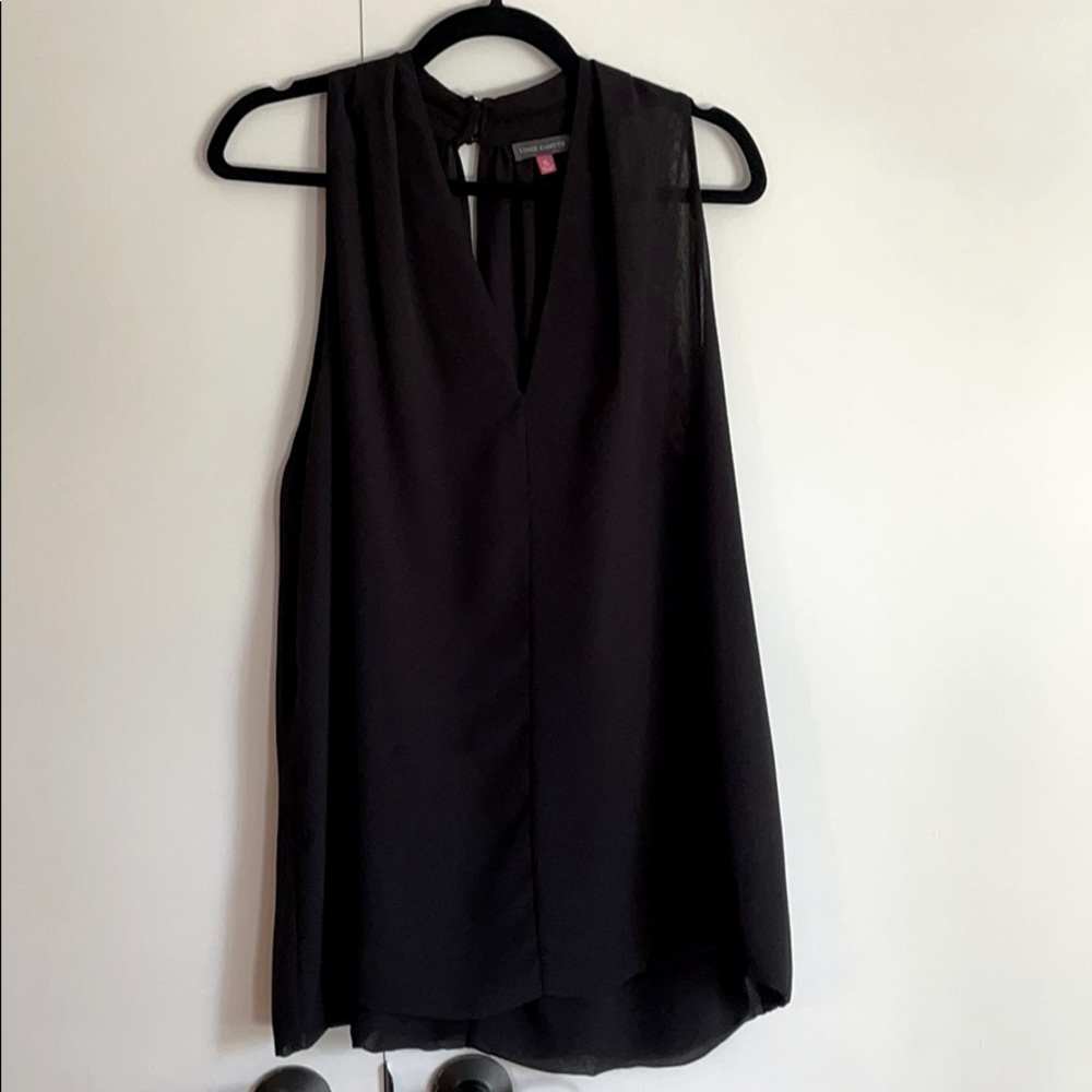 Black tunic blouse